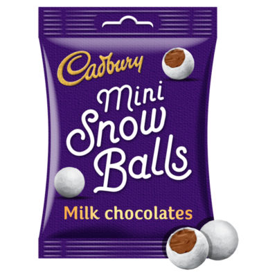 Cadbury mini chocolate snowballs 80g, UK version