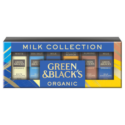 Green & Black's organic miniature chocolate bar collection 180g, imported from the UK