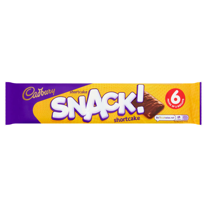 Cadbury Snack Shortcake Chocolate Biscuit 6 Pack GOODS ASDA   