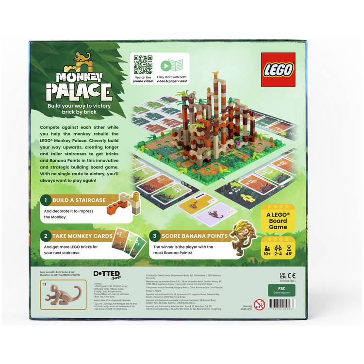 LEGO Monkey Palace building board game 231 pieces (British brand)