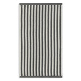 Habitat grey stripe hand towel 2 pack 90x50cm, imported from the UK