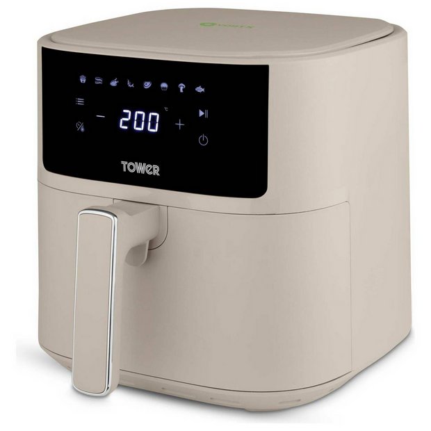 Tower 6L digital air fryer Latte, UK version
