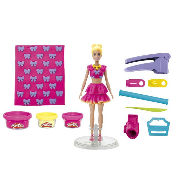Play-Doh Barbie Ruffles and Bows set with accessories (British brand)