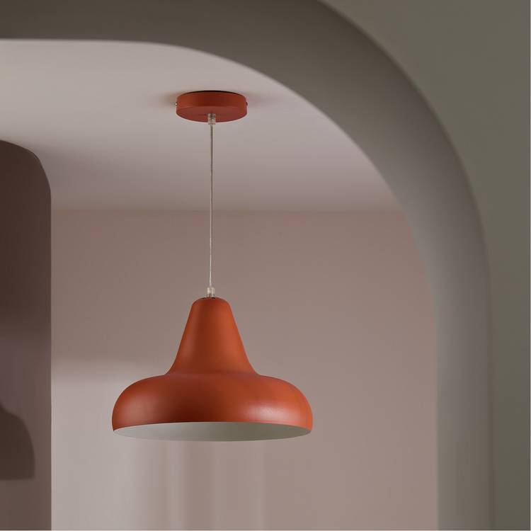 Habitat pendant light burnt orange 33cm, imported from the UK