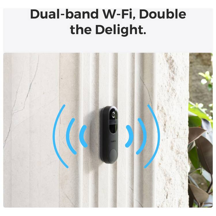 Reolink video doorbell with chime and SD card, imported from the UK