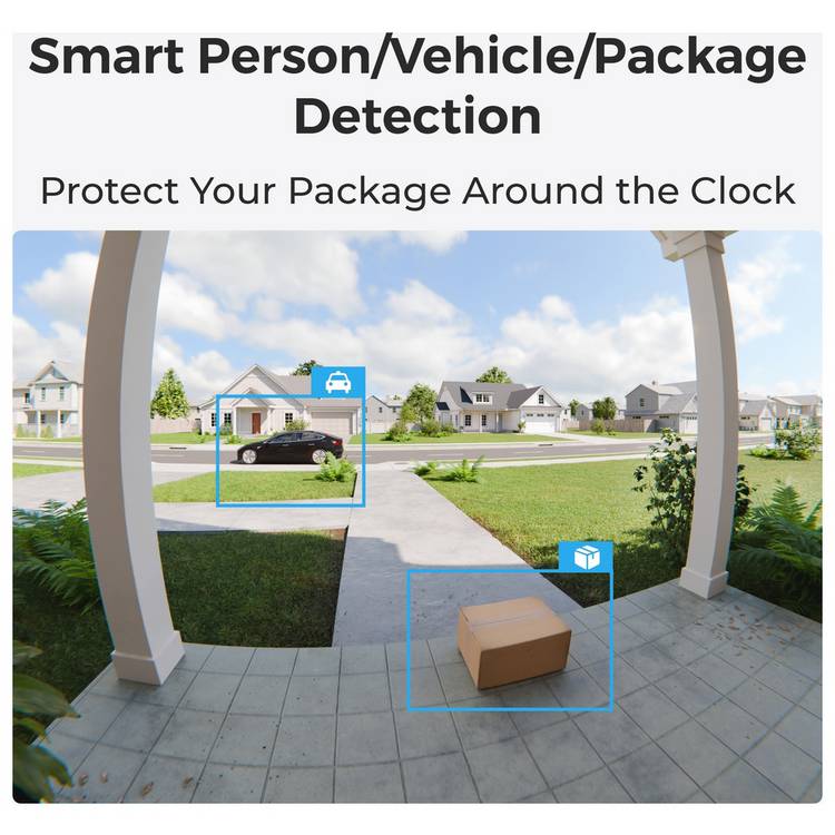 Reolink video doorbell with chime and SD card, imported from the UK