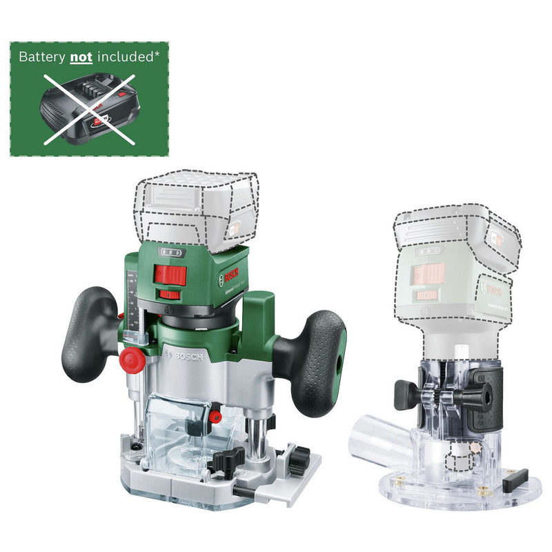 Bosch AdvancedTrimRouter 18V-8 router combination set - British product