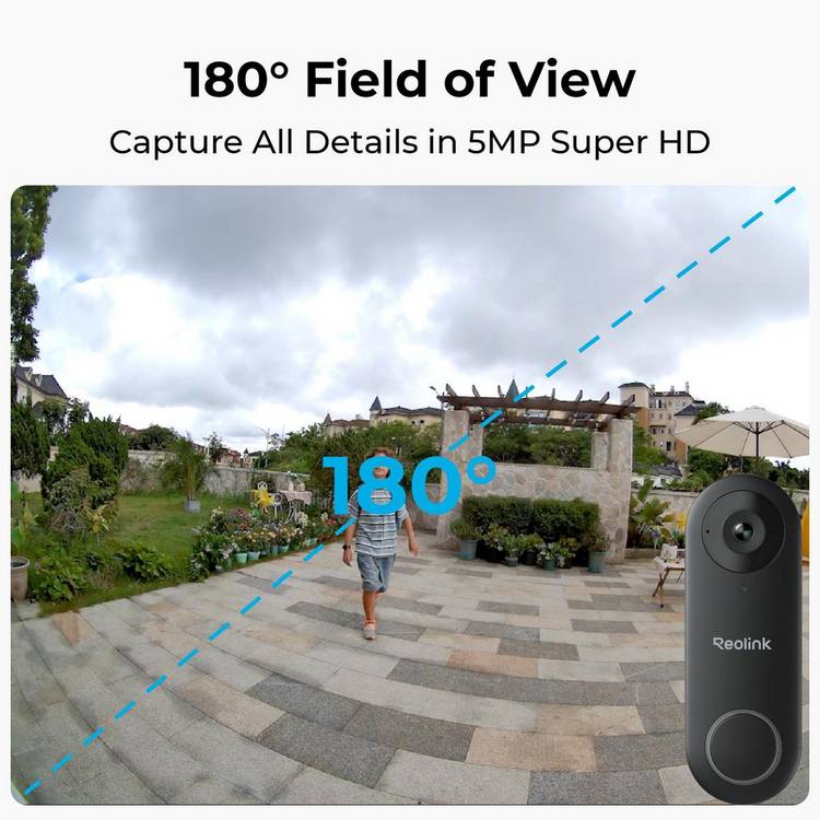 Reolink video doorbell 2K+ chime with 64GB SD card - British product