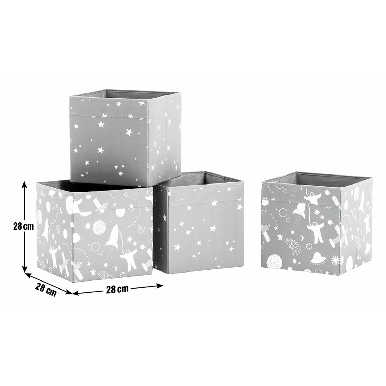 Habitat Space set of 4 kids storage boxes, UK version