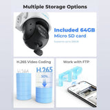 Reolink TrackMix 4K dual-lens CCTV camera, imported from the UK
