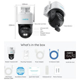 Reolink TrackMix 4K dual-lens CCTV camera, imported from the UK