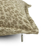 De Le Cuona Linen Leopard Kanoko cushion 35cm x 60cm - British product