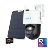 Reolink TrackMix 4G 4K security camera with solar panel - British product