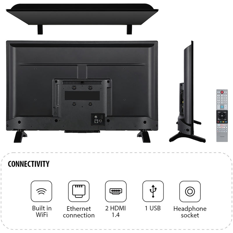 Toshiba 32 inch Smart HD Ready HDR TV - British product