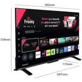 Toshiba 40 inch Smart FHD TV with Freely - British product