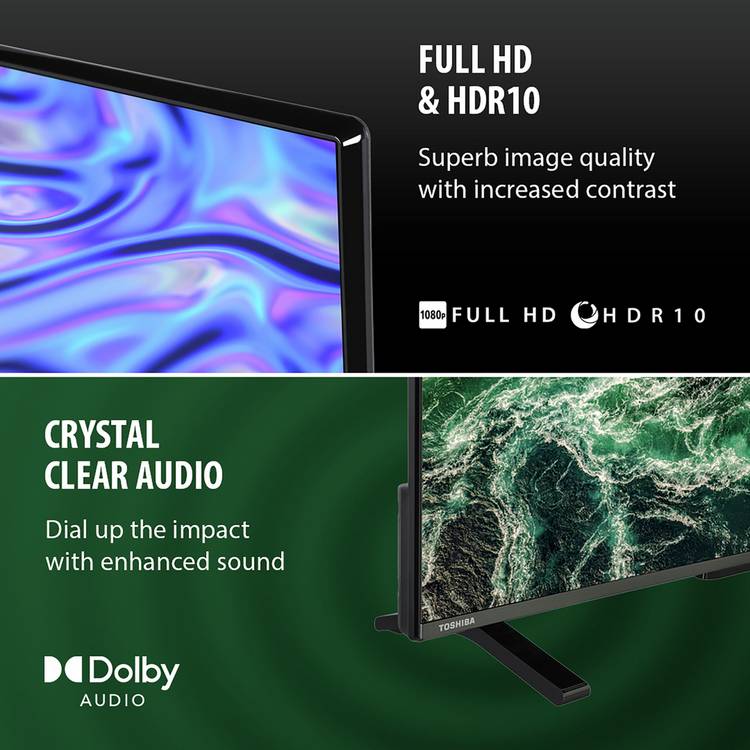Toshiba 40 inch Smart FHD TV with Freely - British product
