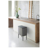 Brabantia touch top bin dark grey 36 litre, UK version