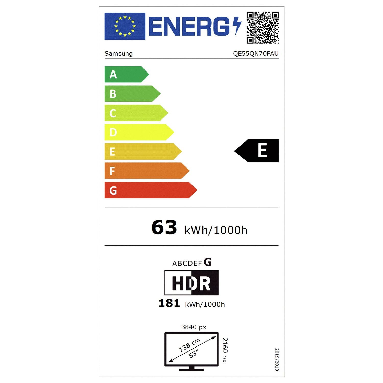 Samsung 55 inch Mini LED 4K UHD Smart TV, imported from the UK