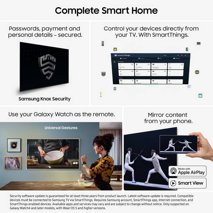 Samsung 55 inch Mini LED 4K UHD Smart TV, imported from the UK