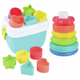Chad Valley shape and stack bundle activity toy 19 pieces (British brand)