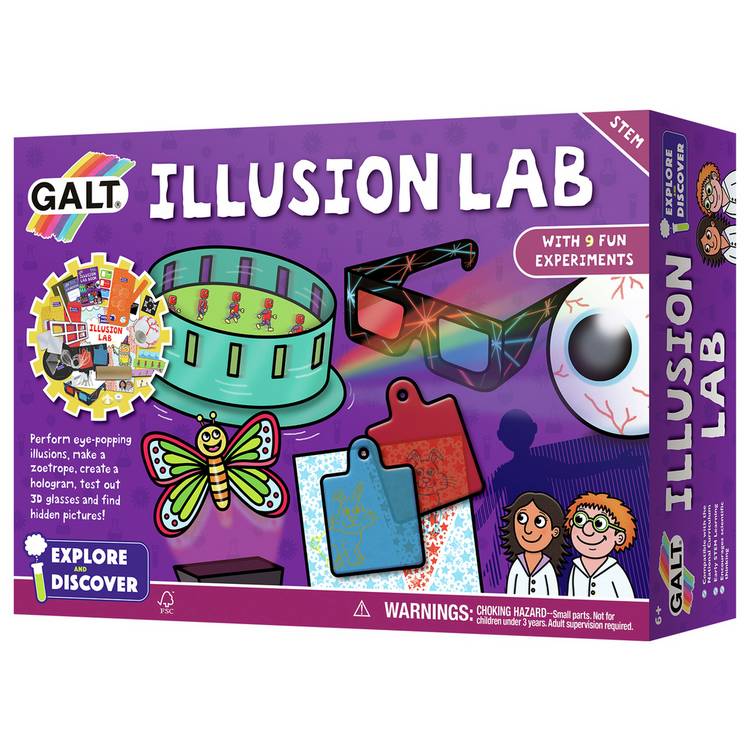 Galt Illusion Lab science kit 22cm, imported from the UK