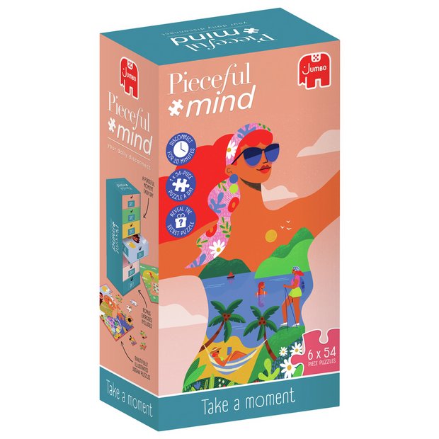 Jumbo jigsaw puzzle set six 54-piece puzzles (British brand)