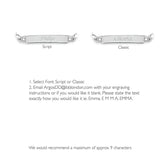 Revere silver ID bracelet 21.5cm (British brand)