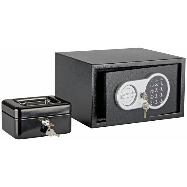 Argos Home A5 digital steel safe with cash box, UK version