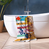 Paw Patrol beach towel multicoloured 140x70cm, UK version