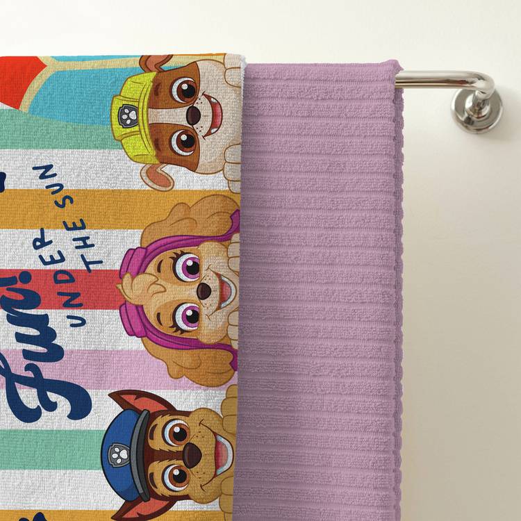 Paw Patrol beach towel multicoloured 140x70cm, UK version