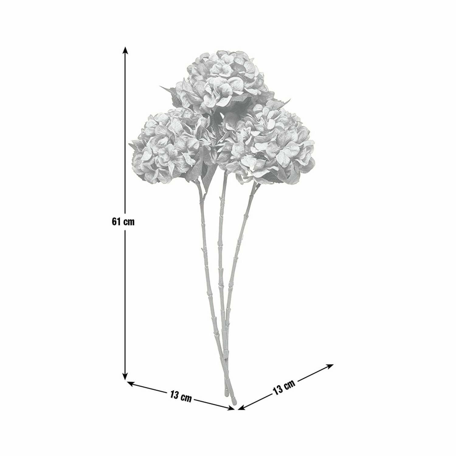 Argos Home artificial green hydrangea stems 3 pack (British brand)