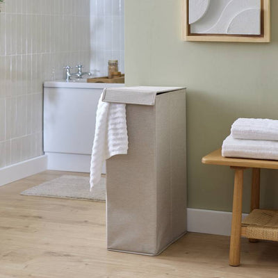 Argos Argos Home 45L Slimline Laundry Hamper - Cream- Buy online at McGrocer