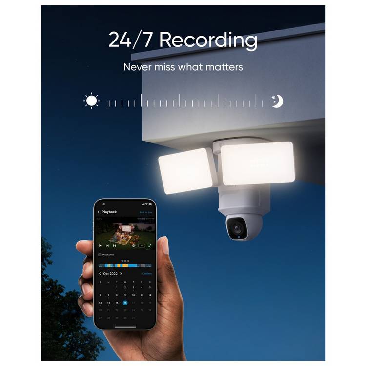eufy E30 2K wired floodlight camera (British brand)