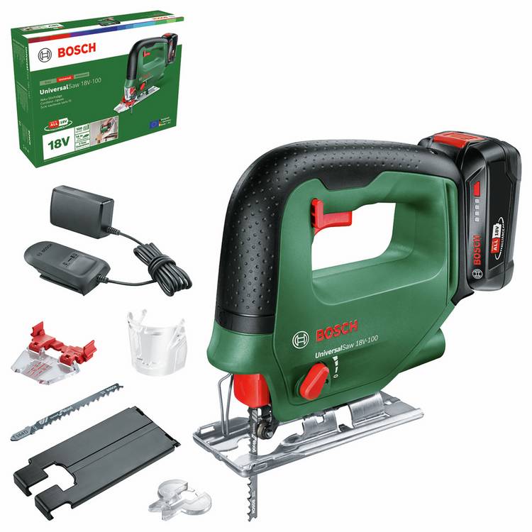 Bosch UniversalSaw 18V-100 cordless jigsaw, UK version