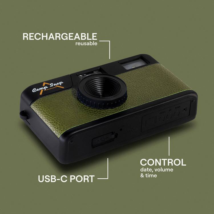 Campsnap V105 compact camera green - British product