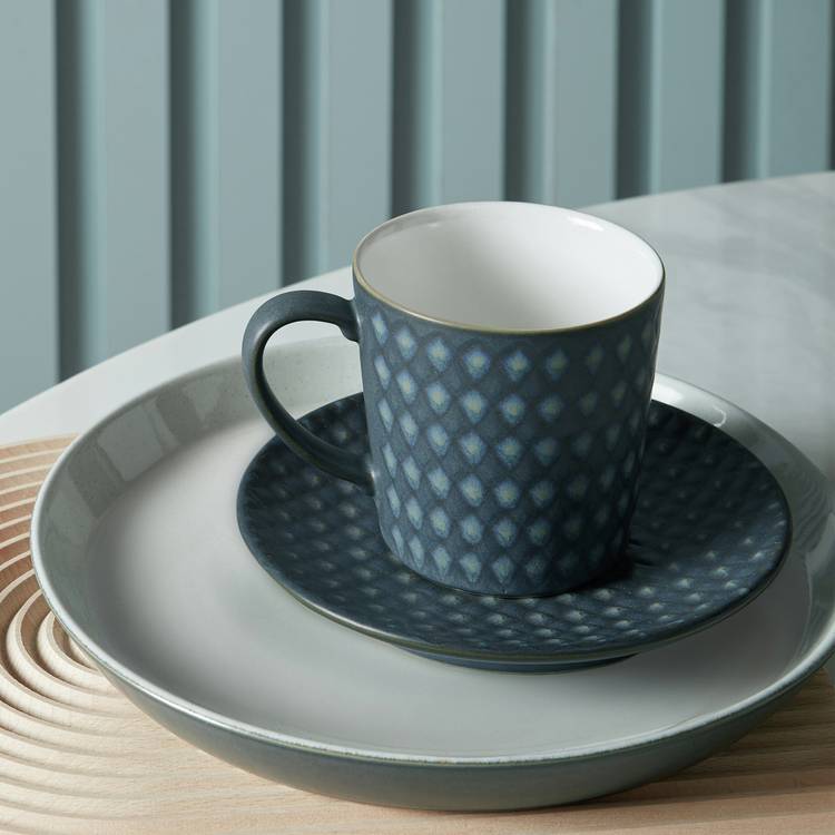 Denby charcoal stoneware side plates set of 4 - British product