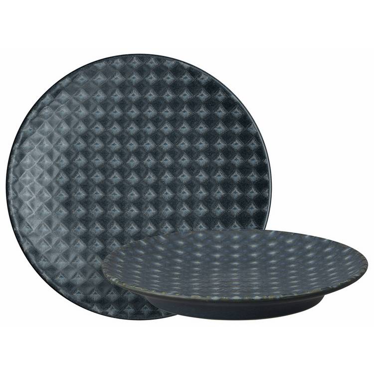 Denby charcoal stoneware side plates set of 4 - British product