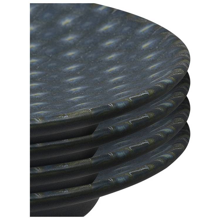 Denby charcoal stoneware side plates set of 4 - British product