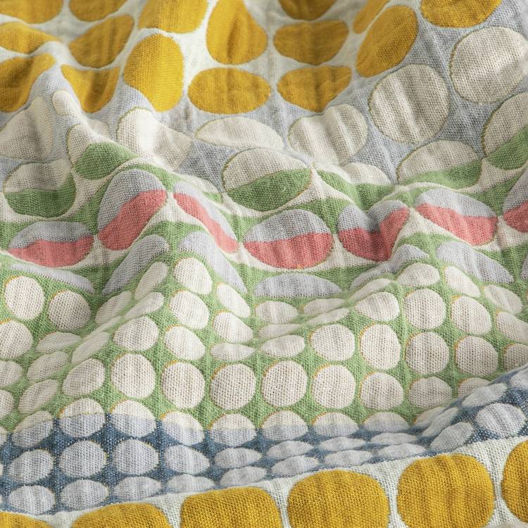 Margo Selby Leslie spot jacquard throw 150x125cm (British brand)