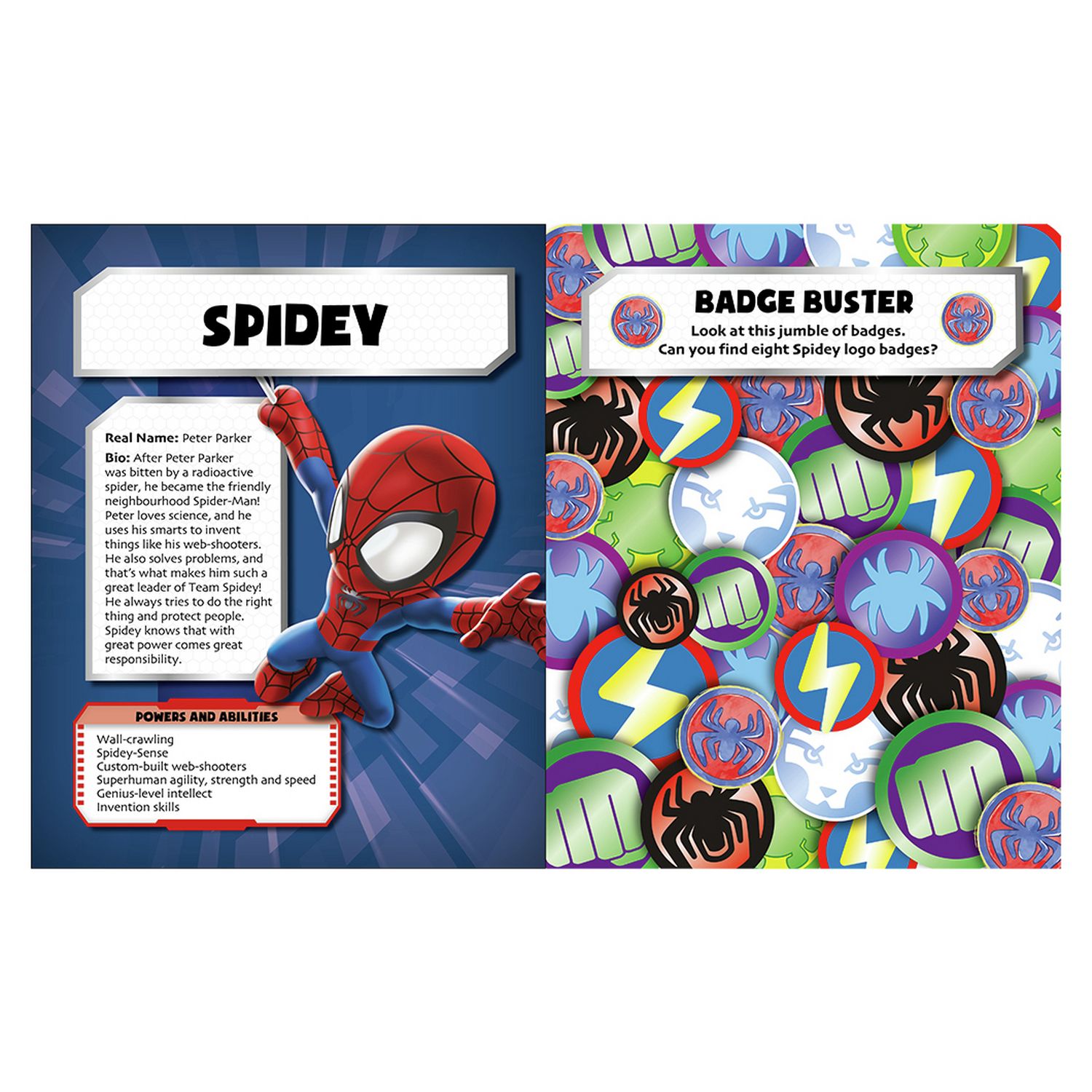 Igloo Books Spidey activity book, UK version
