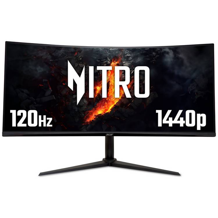 Acer Nitro ED340CUJ0 curved gaming monitor 34-inch, UK version
