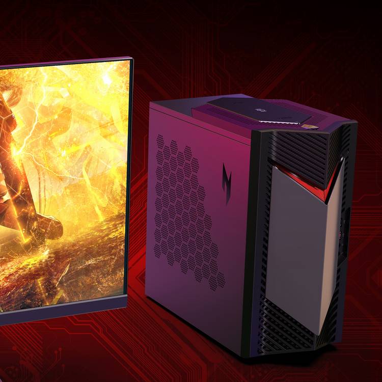 Acer Nitro N50 gaming PC and monitor bundle - British product