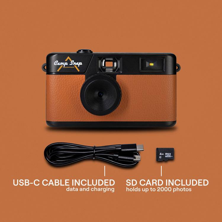 Campsnap V105 compact digital camera brown - British product