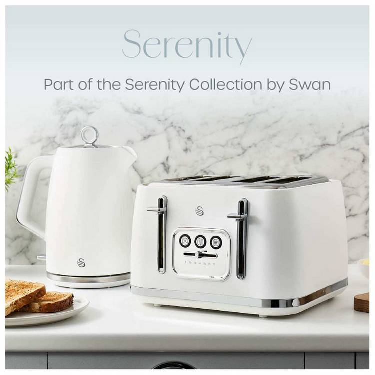 Swan Serenity toaster white 4 slice, UK version