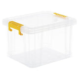 Strata Stackmaster 35L clear storage box, UK version