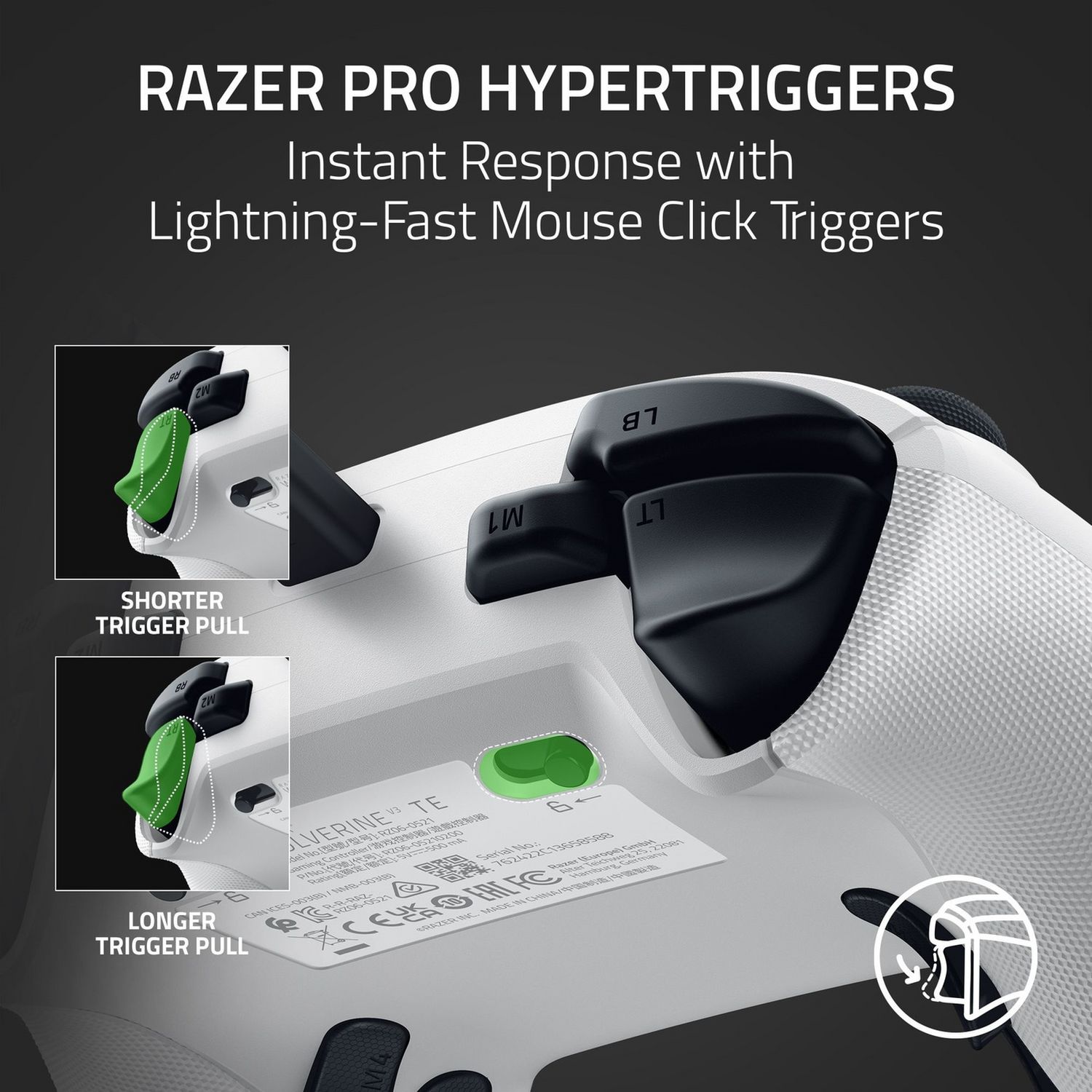 Razer Wolverine V3 wired gaming controller White (British brand)