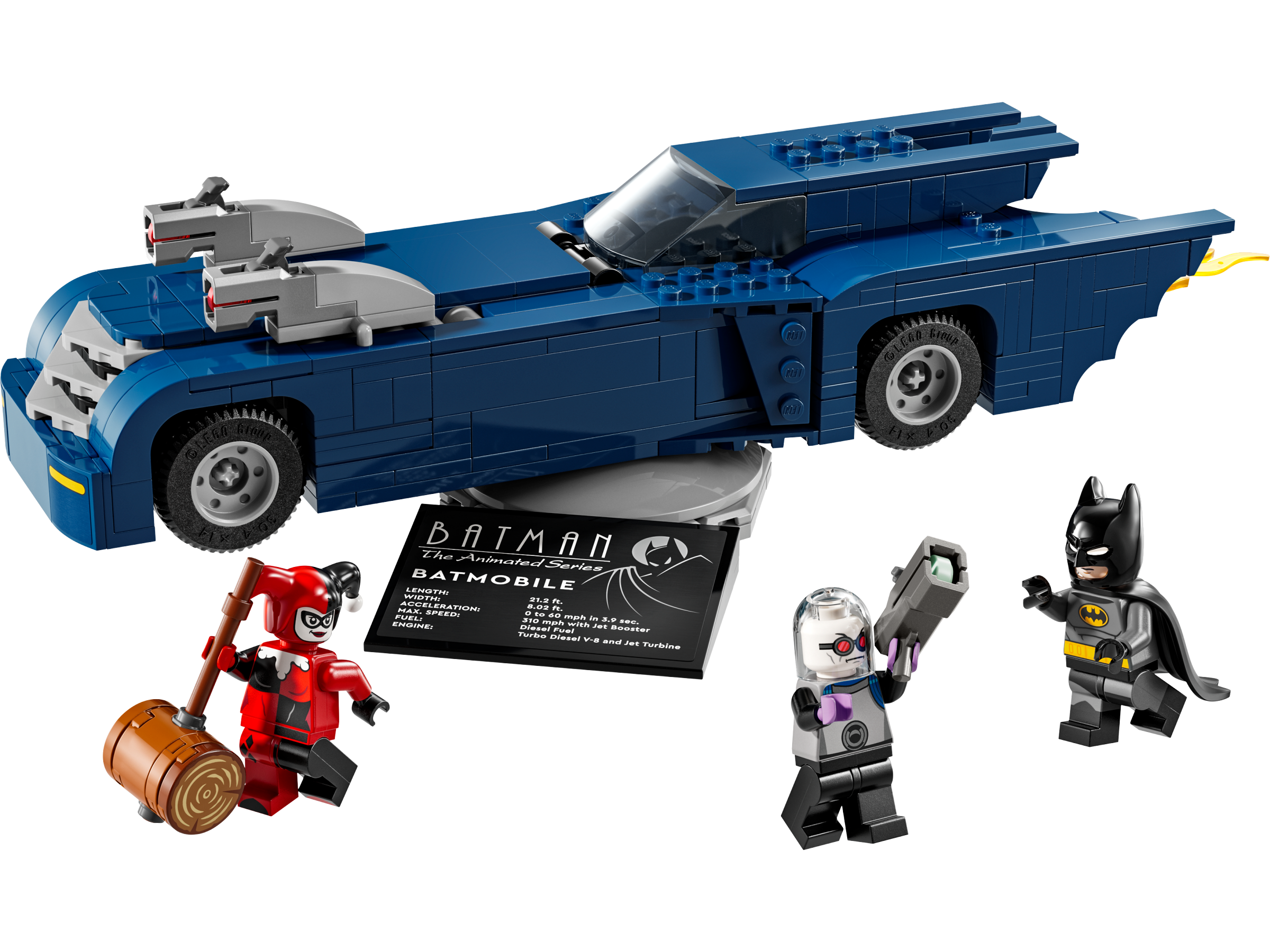 Construction LEGO Batman Batmobile contre Harley Quinn, 435 pièces - Produit britannique
