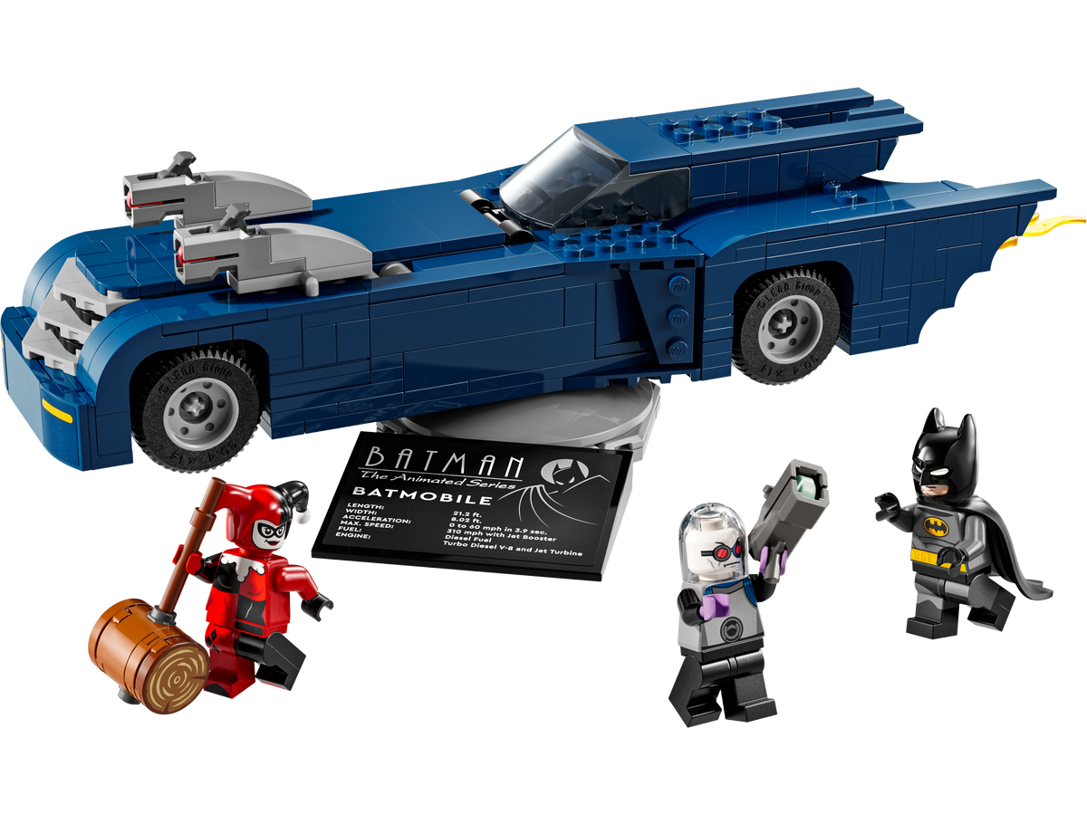 Construction LEGO Batman Batmobile contre Harley Quinn, 435 pièces - Produit britannique