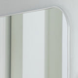 Habitat silver round edge rectangular wall mirror 40x100cm, imported from the UK