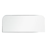 Habitat silver round edge rectangular wall mirror 40x100cm, imported from the UK